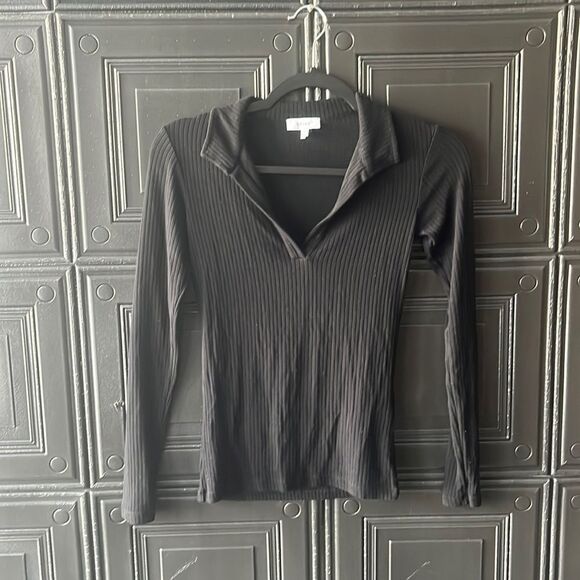 Reiss ribbed long sleeve top - Picture 1 of 2